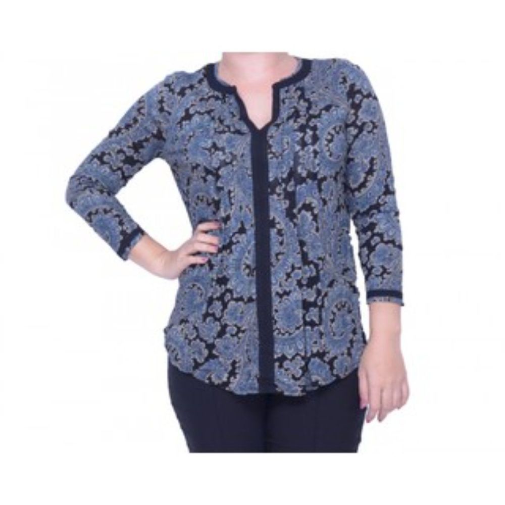 Lucky Brand 3/4 Sleeve Size Blouse M